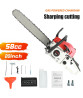 1 Set Gas Chain Saw High Power Multifunction 58 Cubic Centimeter Rust Resistant Wood Chainsaw for Wood Cutting
