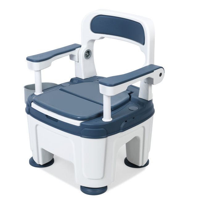 Bedside Commode, Adult Portable Toilet, Toilet Chair Seat with Handles, Height Adjustable Mobile Portable Toilet, Adult Potty Chair Load 882lb for Seniors Disabilities Elderly & Others 