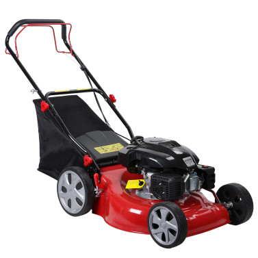Lawn Mower, Self Propelled Lawn Mower, 141cc Gas Engine Lawn Mower, Push Lawn Mower with 50L Grass Tank, Big Wheels