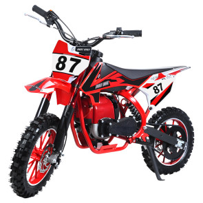 49cc 4-Stroke Kids Dirt Bike, Gas Power Motocross, Beach Off Road Mini Motorcycle, Children Pocket Motorbike with Disc Brakes