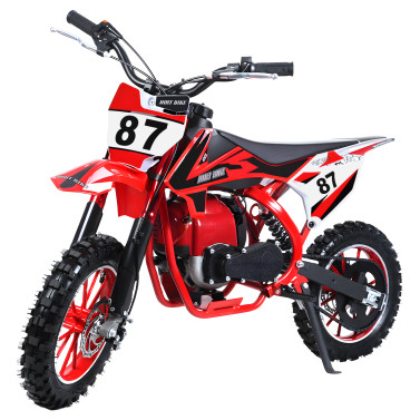 49cc 4-Stroke Kids Dirt Bike, Gas Power Motocross, Beach Off Road Mini Motorcycle, Children Pocket Motorbike with Disc Brakes