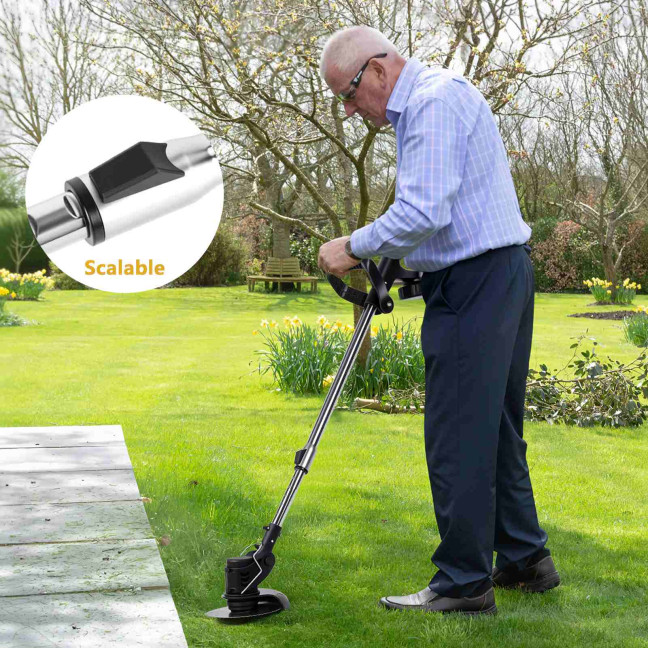 21V Electric Weed Wacker, Cordless Grass Trimmer with 2pcs 2000mAh Batteries & Charger, 3 in 1 Brush Cutter/Edger/Mower with 3 Types Blade for Garden Yard Lawn 21V Electric Weed Wacker, Cordless Grass Trimmer with 2pcs 2000mAh Batteries & Charger, 3 in 1 Brush Cutter/Edger/Mower with 3 Types Blade for Garden Yard Lawn