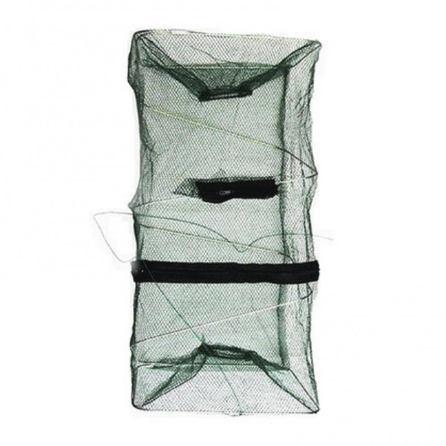 Fish Trap Universal Anti-corrosion Nylon Folded Square Fishing Cage for Angling Fish Trap Universal Anti-corrosion Nylon Folded Square Fishing Cage for Angling