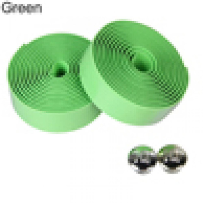2Pcs Cycling Road Bike Sports Bicycle Handlebar Rubber Tape Wrap with 2 Bar Plug