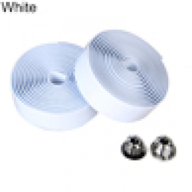 2Pcs Cycling Road Bike Sports Bicycle Handlebar Rubber Tape Wrap with 2 Bar Plug
