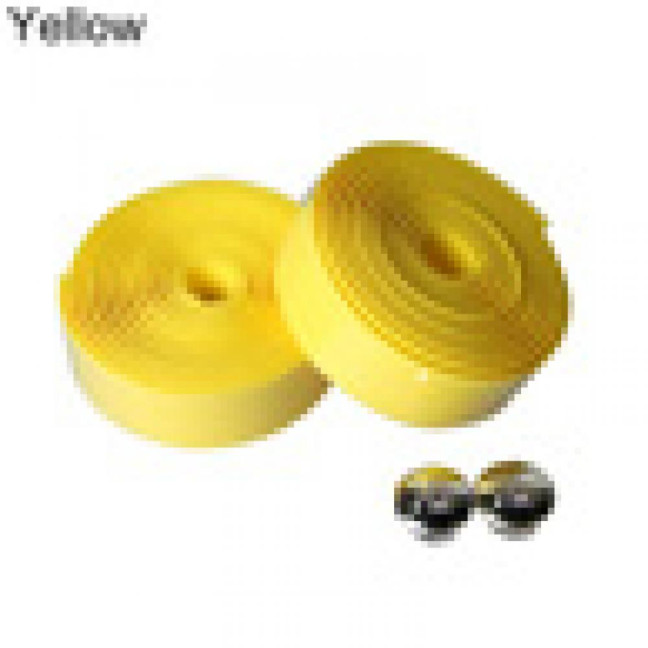 2Pcs Cycling Road Bike Sports Bicycle Handlebar Rubber Tape Wrap with 2 Bar Plug