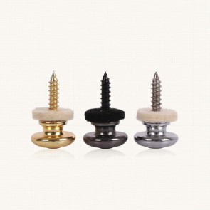 Non Slip Guitar Bass Strap Pins Tail Nail Lock Button Pegs Screw Flat Heads