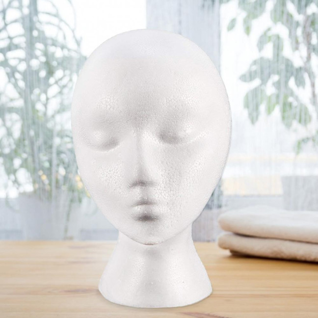 Foam Mannequin Head Reusable Head Model Mannequin Head Wig Holder Cap Display Stand for Salon Home Foam Mannequin Head Reusable Head Model Mannequin Head Wig Holder Cap Display Stand for Salon Home
