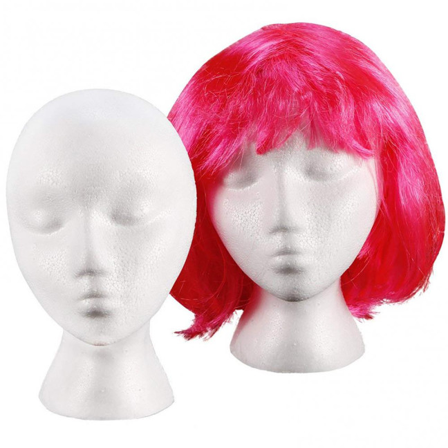 Foam Mannequin Head Reusable Head Model Mannequin Head Wig Holder Cap Display Stand for Salon Home Foam Mannequin Head Reusable Head Model Mannequin Head Wig Holder Cap Display Stand for Salon Home