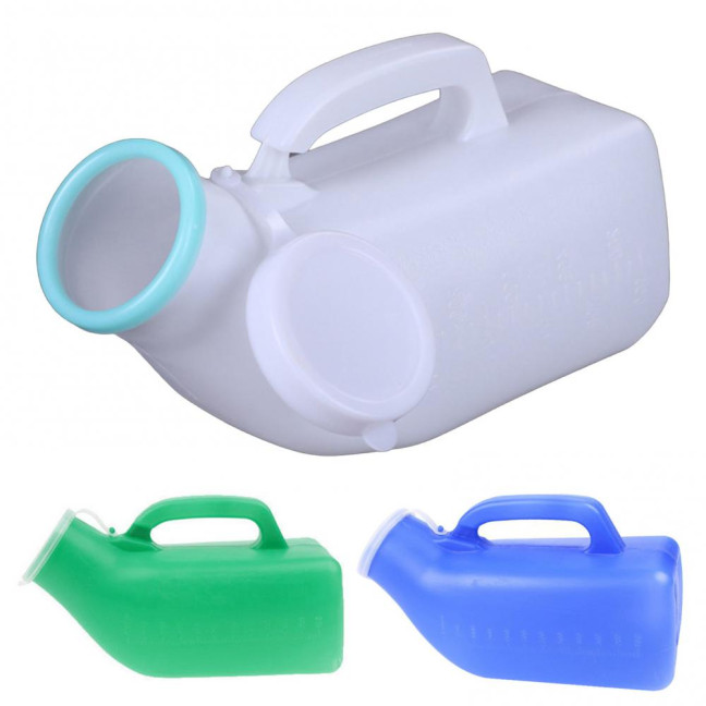 1200 ML Male Urinal with Cap Reusable Plastic Urinal Pot Men Urinal Accessories for Home Elderly Bedridden