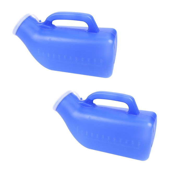1200 ML Male Urinal with Cap Reusable Plastic Urinal Pot Men Urinal Accessories for Home Elderly Bedridden