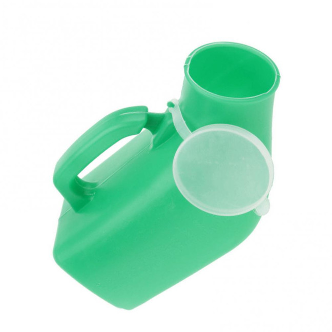 1200 ML Male Urinal with Cap Reusable Plastic Urinal Pot Men Urinal Accessories for Home Elderly Bedridden