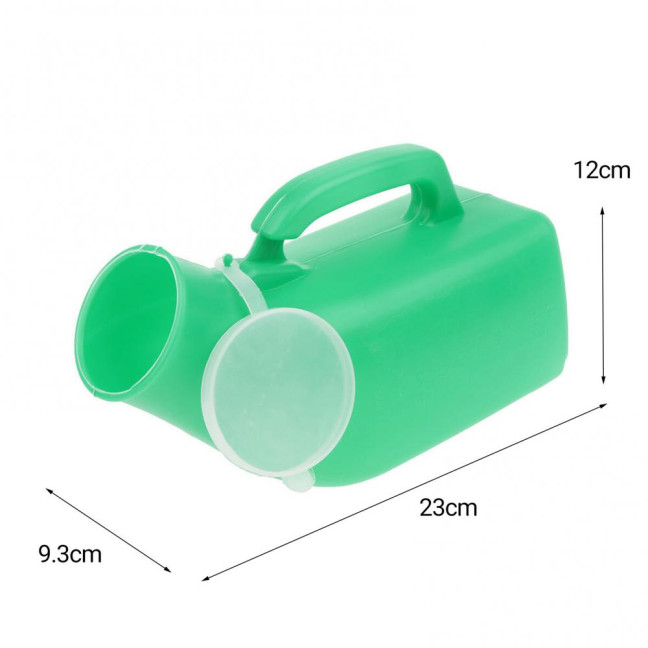1200 ML Male Urinal with Cap Reusable Plastic Urinal Pot Men Urinal Accessories for Home Elderly Bedridden