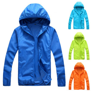 Women Men Summer Long Sleeve Hooded Windproof Sun Protection Coat Fishing Jacket