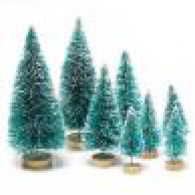 8Pcs Mini Christmas Trees Snowy Pine Xmas Party Ornament Holiday Decoration 8Pcs Mini Christmas Trees Snowy Pine Xmas Party Ornament Holiday Decoration