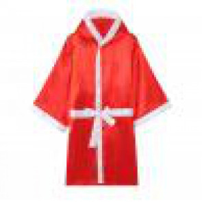 Unisex Long Sleeve Belt Competition Training Boxing Robe Kickboxing Gown Uniform