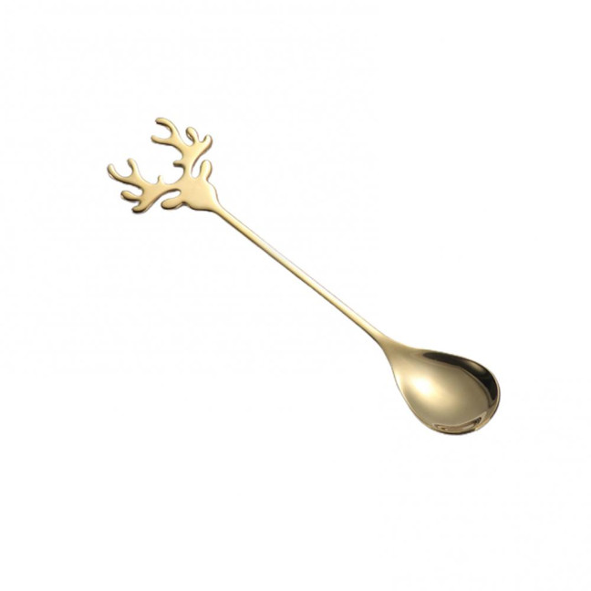 Deer Head Shape Stirring Spoon Multifunction Safe 304 Stainless Steel Spoon for Home