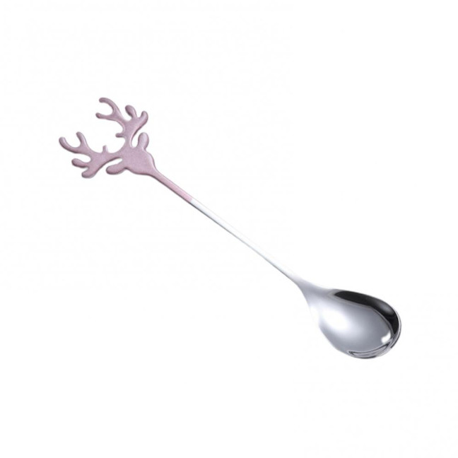 Deer Head Shape Stirring Spoon Multifunction Safe 304 Stainless Steel Spoon for Home