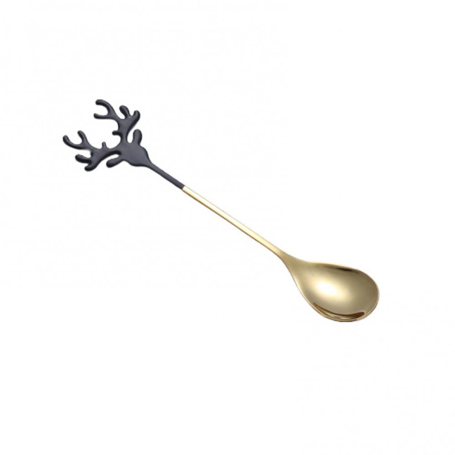 Deer Head Shape Stirring Spoon Multifunction Safe 304 Stainless Steel Spoon for Home