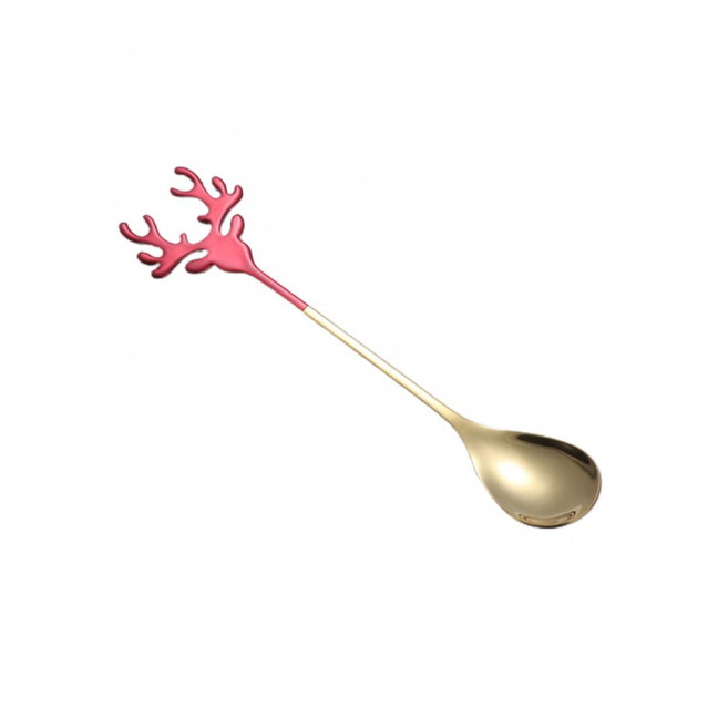 Deer Head Shape Stirring Spoon Multifunction Safe 304 Stainless Steel Spoon for Home