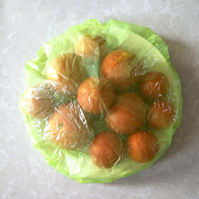 60Pcs Elastic Food Covers Food Grade Waterproof PET Elastic Food Storage Bags Stretch Wrap Bowl Covers Home Supplies