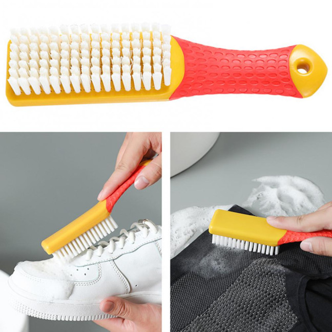 Cleaning Brush Ergonomic Handgrip Anti-scratch Plastic Versatile Wear-resistant Shoe Cleaner Brush Housework Tools 