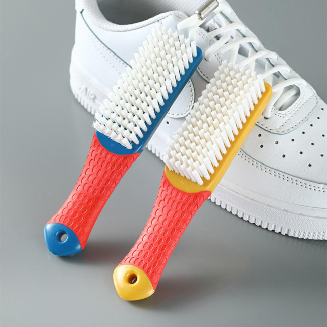 Cleaning Brush Ergonomic Handgrip Anti-scratch Plastic Versatile Wear-resistant Shoe Cleaner Brush Housework Tools 