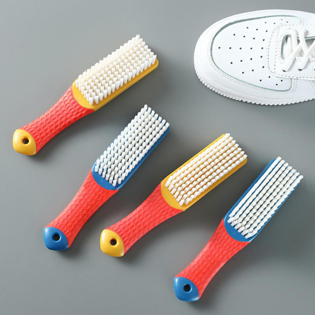 Cleaning Brush Ergonomic Handgrip Anti-scratch Plastic Versatile Wear-resistant Shoe Cleaner Brush Housework Tools 
