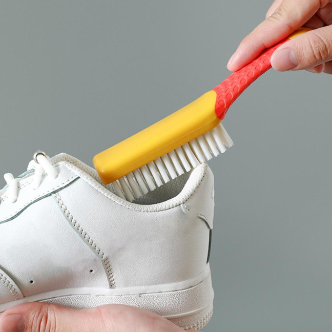 Cleaning Brush Ergonomic Handgrip Anti-scratch Plastic Versatile Wear-resistant Shoe Cleaner Brush Housework Tools 
