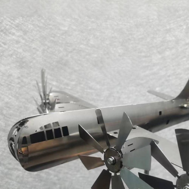 Airplane Windmill Exquisite Shape Rust-proof Metal Airplane Windmill Decorative Aircraft Spinner Garden Stake Birthday Gift 