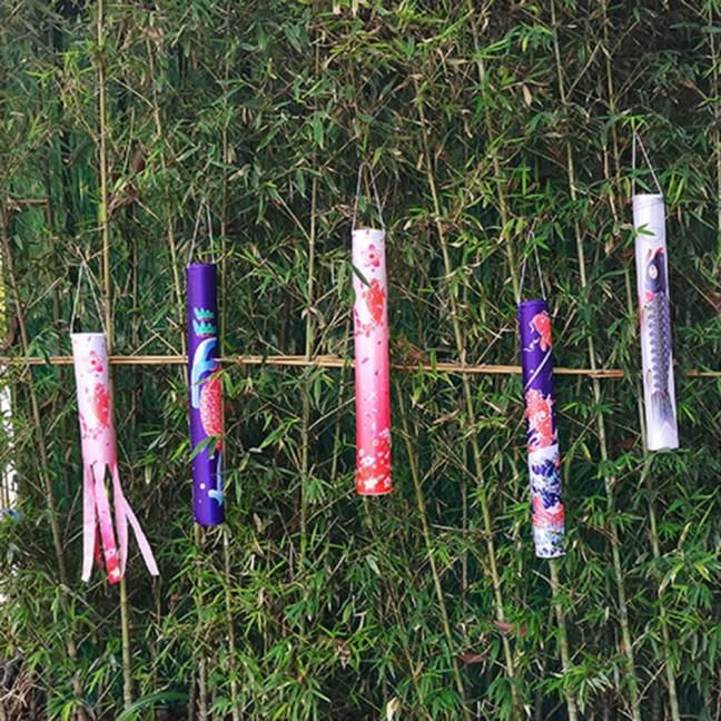 Hanging Ornament Exquisite Pattern Wear Resistant Fabric Fish Windsock Banners Hanging Flag Streamer Party Supplies