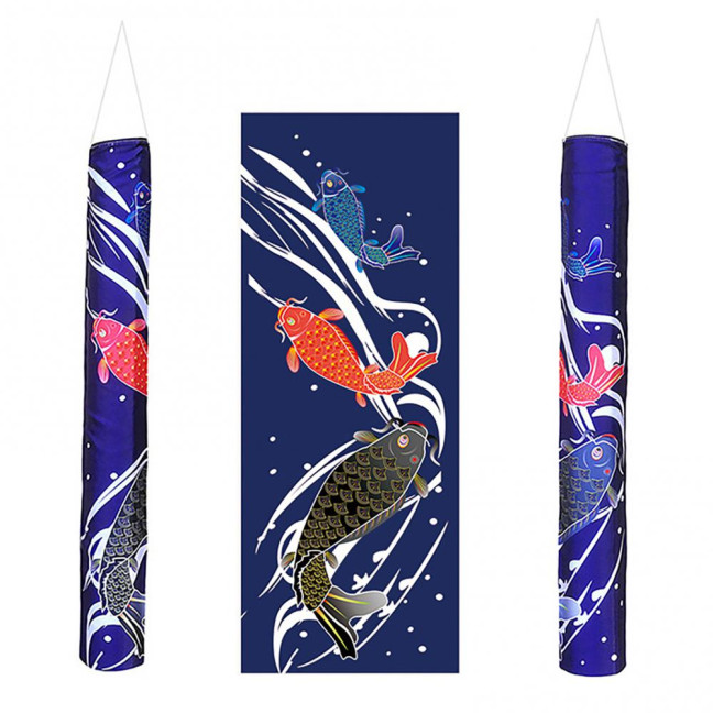Hanging Ornament Exquisite Pattern Wear Resistant Fabric Fish Windsock Banners Hanging Flag Streamer Party Supplies