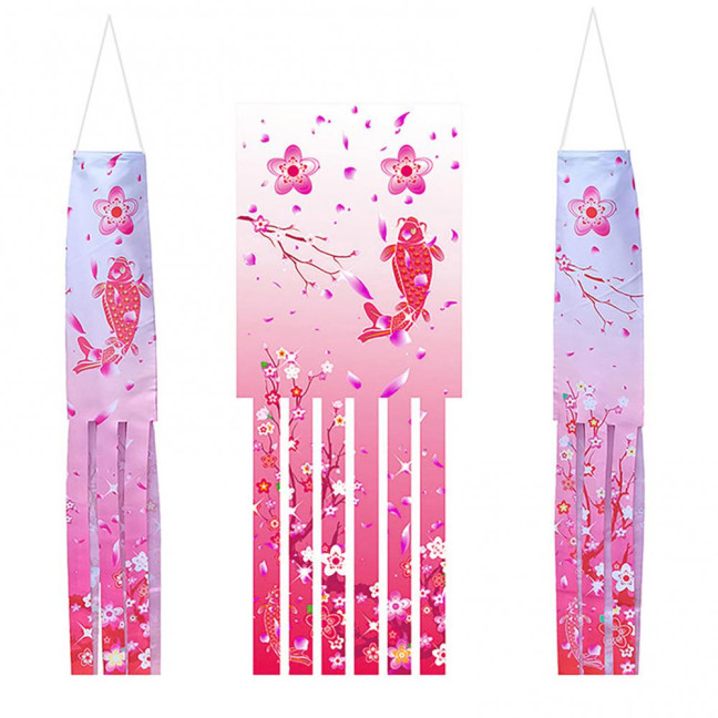 Hanging Ornament Exquisite Pattern Wear Resistant Fabric Fish Windsock Banners Hanging Flag Streamer Party Supplies