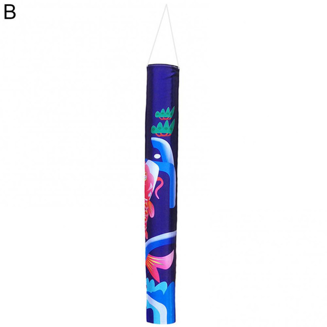 Hanging Ornament Exquisite Pattern Wear Resistant Fabric Fish Windsock Banners Hanging Flag Streamer Party Supplies