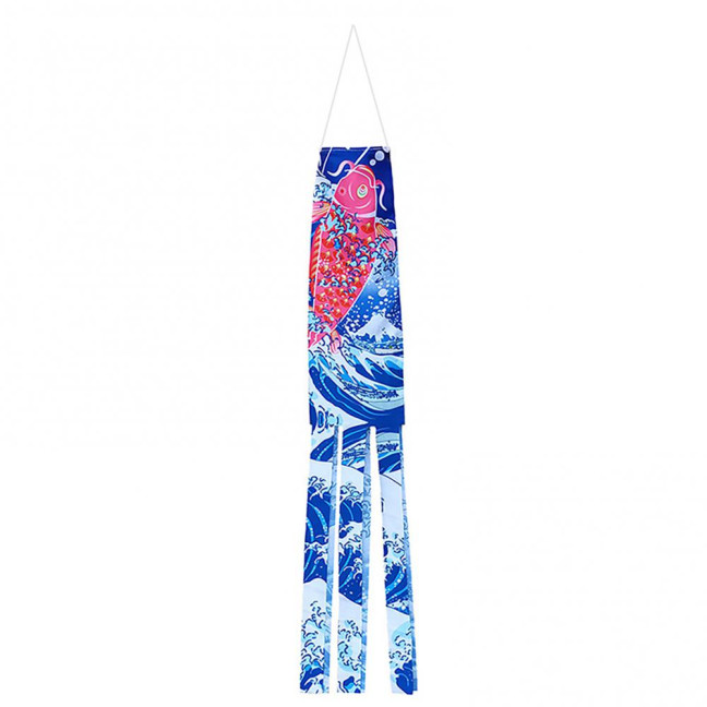 Hanging Ornament Exquisite Pattern Wear Resistant Fabric Fish Windsock Banners Hanging Flag Streamer Party Supplies