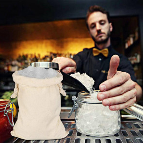 Ice Bag Reusable Heavy-duty Cotton Reinforced Multi-use Canvas Ice Bag Kitchen Accessories