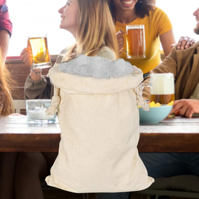 Ice Bag Reusable Heavy-duty Cotton Reinforced Multi-use Canvas Ice Bag Kitchen Accessories