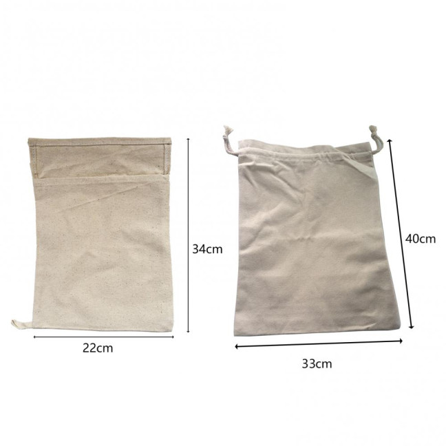 Ice Bag Reusable Heavy-duty Cotton Reinforced Multi-use Canvas Ice Bag Kitchen Accessories