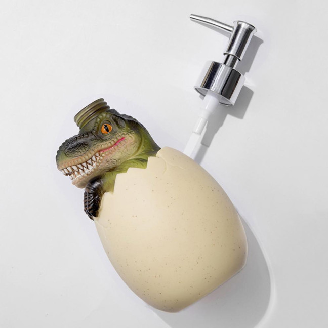 560ml Lotion Dispenser Large Capacity Cute Dinosaur Refillable Empty Bottle Hand Cleanser Shampoo Container Bathroom Supplies 