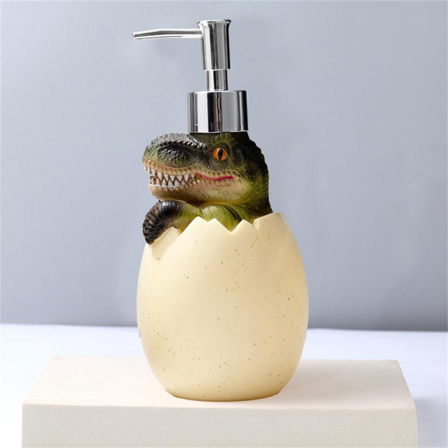 560ml Lotion Dispenser Large Capacity Cute Dinosaur Refillable Empty Bottle Hand Cleanser Shampoo Container Bathroom Supplies 