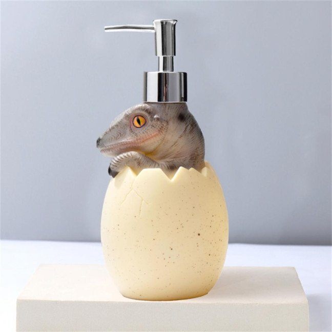 560ml Lotion Dispenser Large Capacity Cute Dinosaur Refillable Empty Bottle Hand Cleanser Shampoo Container Bathroom Supplies 