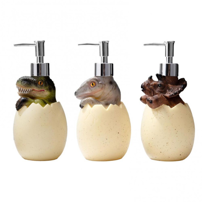 560ml Lotion Dispenser Large Capacity Cute Dinosaur Refillable Empty Bottle Hand Cleanser Shampoo Container Bathroom Supplies 