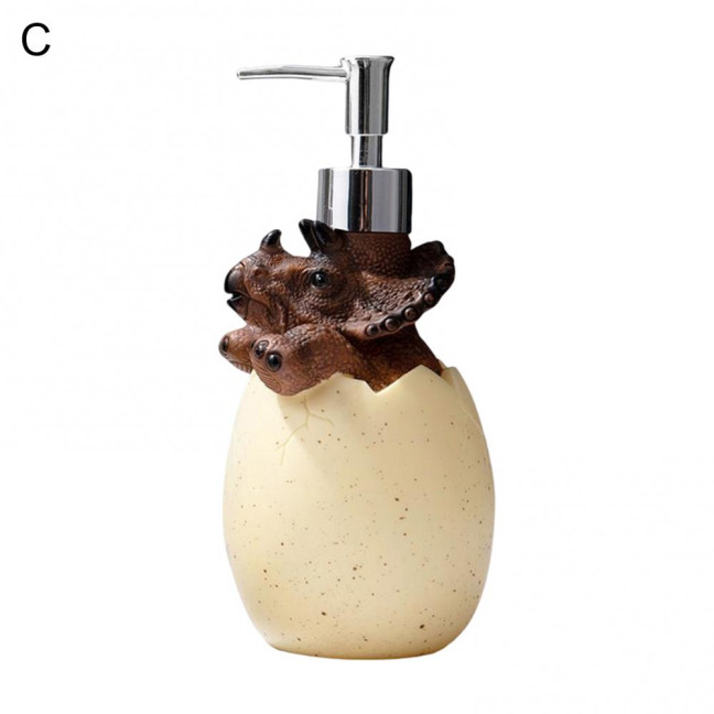 560ml Lotion Dispenser Large Capacity Cute Dinosaur Refillable Empty Bottle Hand Cleanser Shampoo Container Bathroom Supplies 