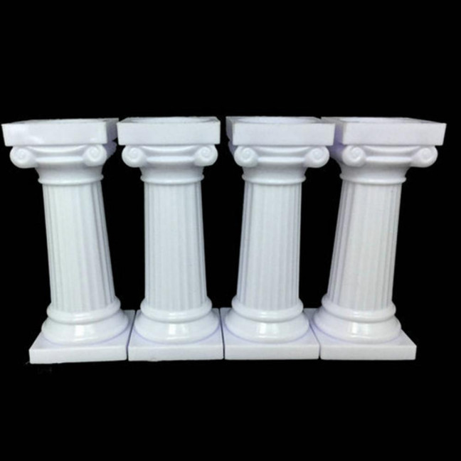 4Pcs/Set Cake Rods Non-stick Reusable Plastic Delicate Cake Standing Grecian Pillars Gathering Supplies 4Pcs/Set Cake Rods Non-stick Reusable Plastic Delicate Cake Standing Grecian Pillars Gathering Supplies