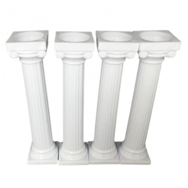 4Pcs/Set Cake Rods Non-stick Reusable Plastic Delicate Cake Standing Grecian Pillars Gathering Supplies 4Pcs/Set Cake Rods Non-stick Reusable Plastic Delicate Cake Standing Grecian Pillars Gathering Supplies