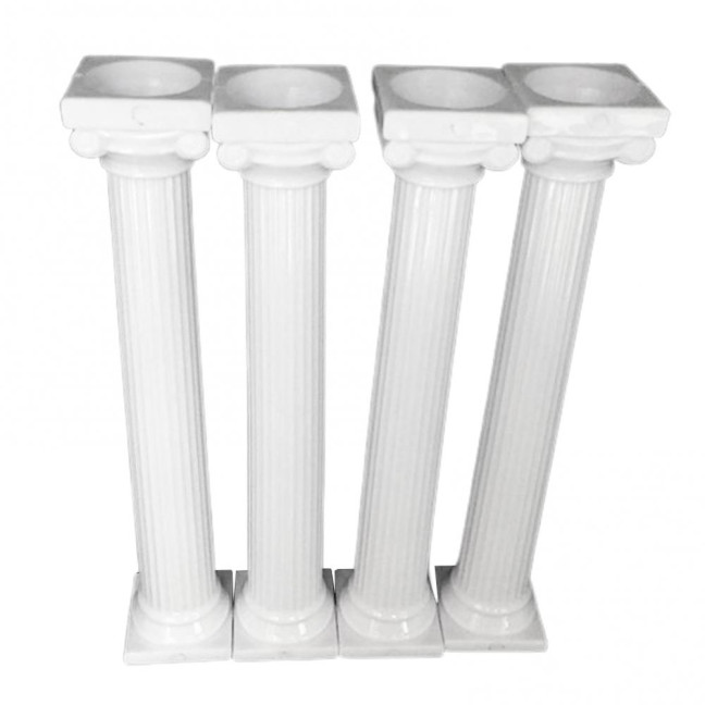 4Pcs/Set Cake Rods Non-stick Reusable Plastic Delicate Cake Standing Grecian Pillars Gathering Supplies 4Pcs/Set Cake Rods Non-stick Reusable Plastic Delicate Cake Standing Grecian Pillars Gathering Supplies