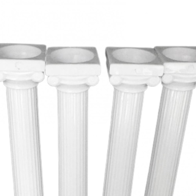 4Pcs/Set Cake Rods Non-stick Reusable Plastic Delicate Cake Standing Grecian Pillars Gathering Supplies 4Pcs/Set Cake Rods Non-stick Reusable Plastic Delicate Cake Standing Grecian Pillars Gathering Supplies