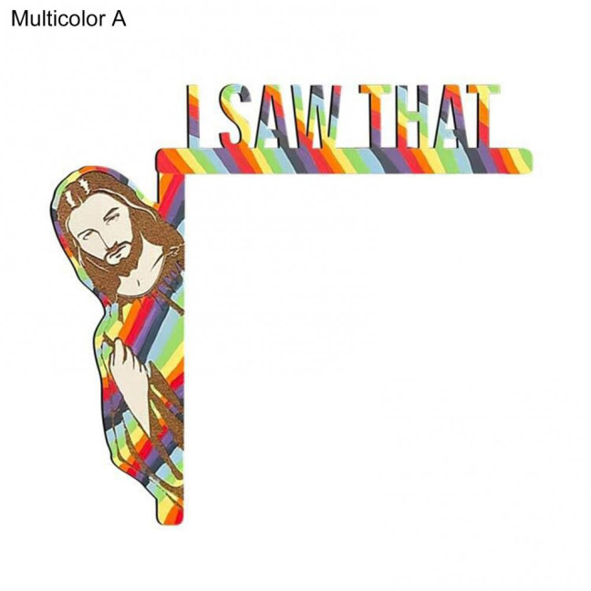 Creative Door Frame Decorative Funny I Saw That Human Image Door Trim Household Supplies 