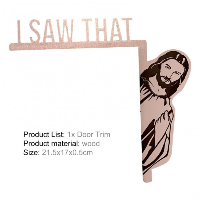 Creative Door Frame Decorative Funny I Saw That Human Image Door Trim Household Supplies 