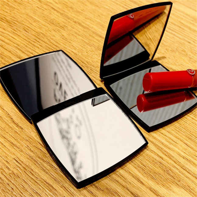 Makeup Mirror High Clarity Bright Folding Square Portable Hand Cosmetic Mirror Beauty Tools Makeup Mirror High Clarity Bright Folding Square Portable Hand Cosmetic Mirror Beauty Tools